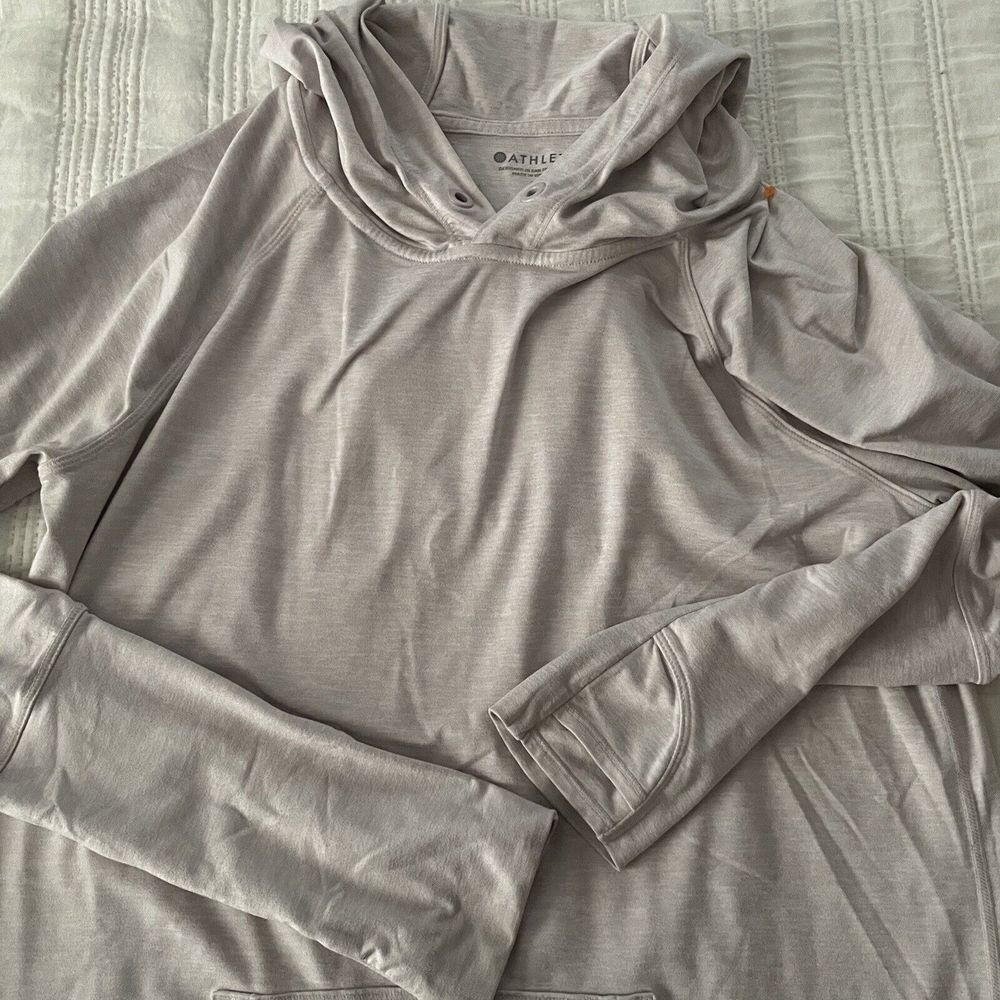 Athleta Hooded Long‎ Sleeve Pullover Hoodie Pocket Athleisure Size S